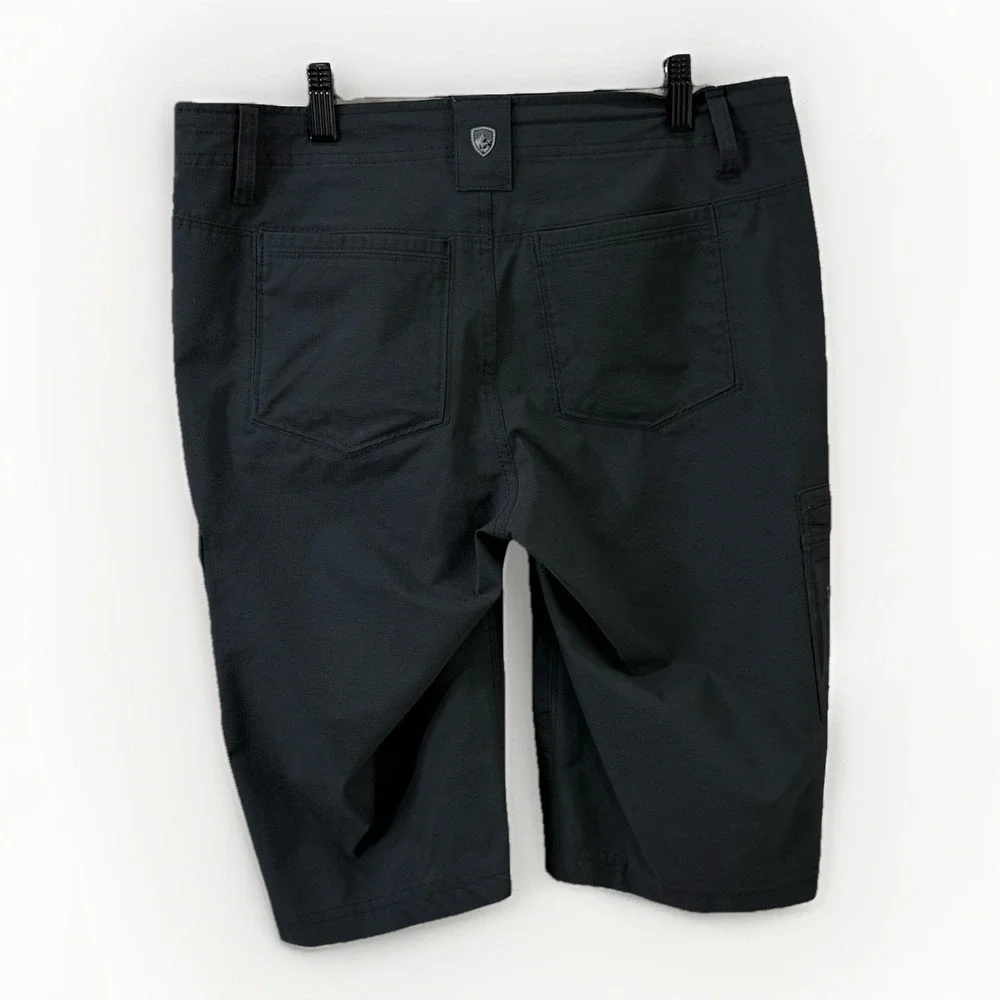 Kuhl Womens Cargo Recco Shorts Dark Gray Hiking Outdoor Adventure Camping Gorp 8